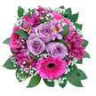 As you admire this evocative bouquet, it's easy to picture the care that went into every detail by a Stanmore florist. Lavender roses anchor the design at its core, their petals capturing the soft radiance of the morning light as they open fully. Fuchsia gerberas blaze outwards, each bloom casting a cheerful note-like laughter shared in Stanmore's local cafés. Magenta chrysanthemums, their texture rich and inviting, wind between the larger shapes, some revealing golden centres for a pop of surprise. Wispy gypsophila, sprinkled throughout, softens every edge, while a bed of fresh, glossy foliage cradles the blossoms, adding to the lushness. Every element is balanced-vivid, textured blooms and serene greens combine to evoke joy, warmth, and connection, making this bouquet an ideal treat for birthdays, anniversaries, or to say 'thinking of you' anywhere in Stanmore.